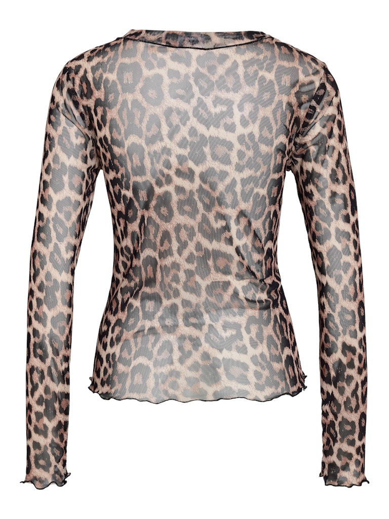 NMELIF L/S O-NECK TOP VIP CURVE Mesh-paita