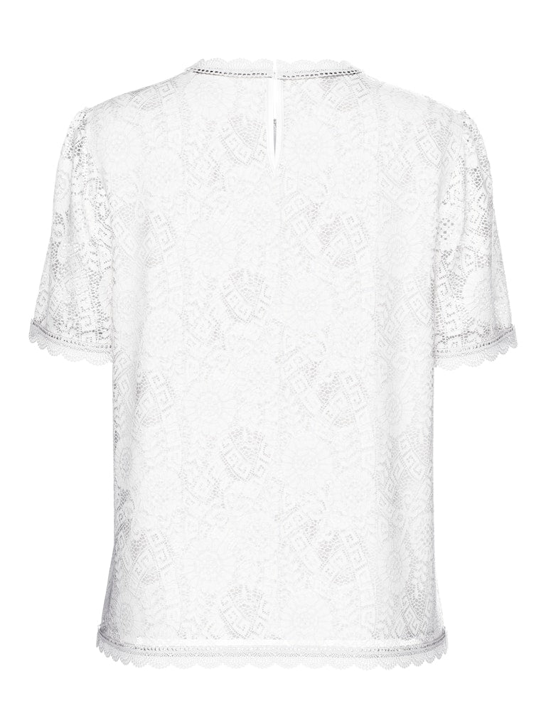 PCOLLINE SS LACE TOP NOOS Pusero