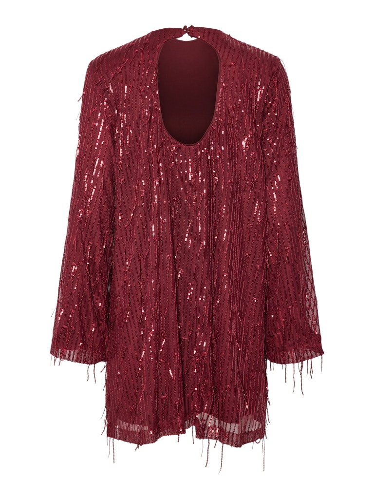 YASLANTRA LS SEQUIN FRINGE DRESS Mekko