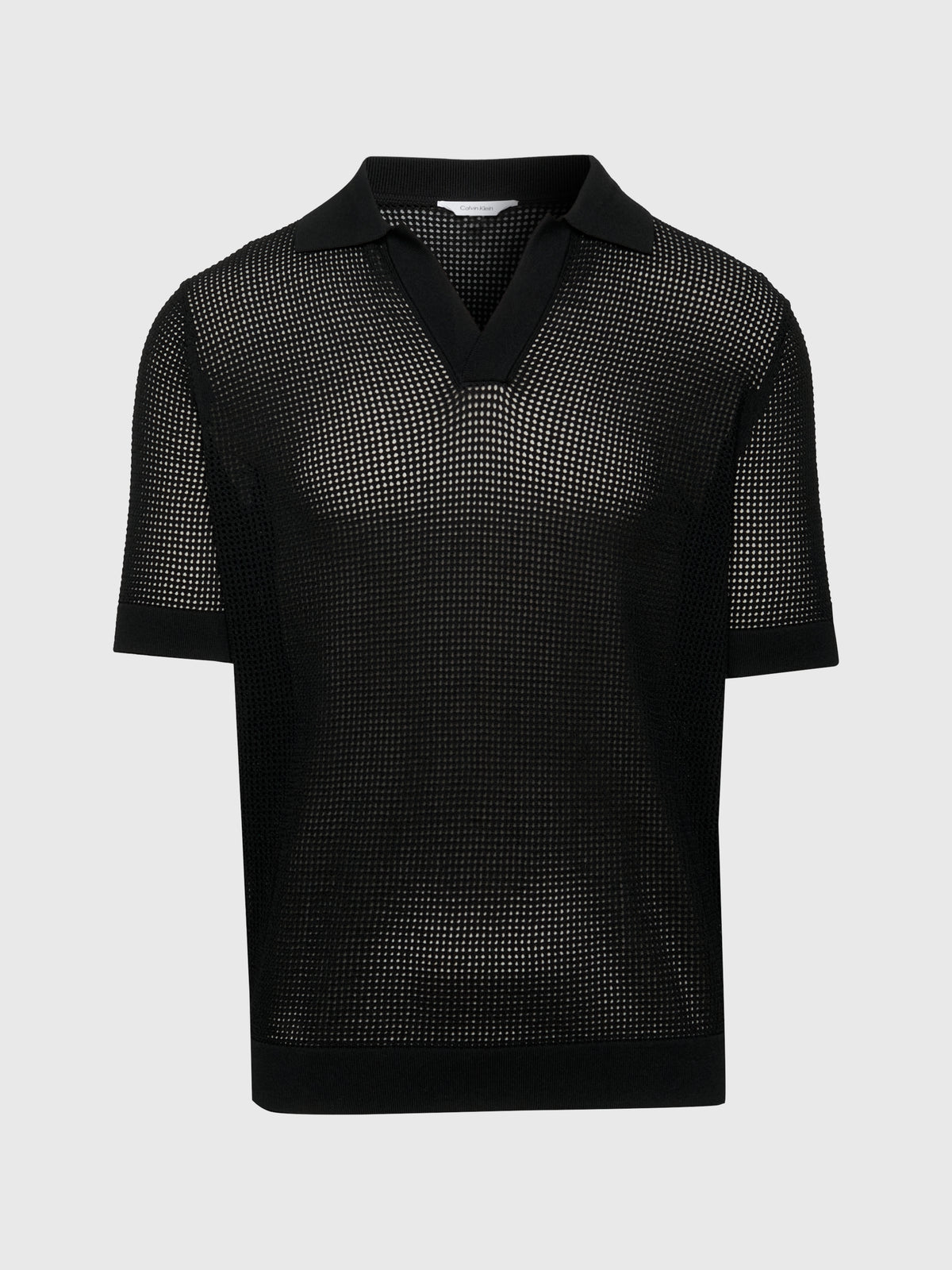 CALVIN KLEIN OPEN KNIT POLO Paita
