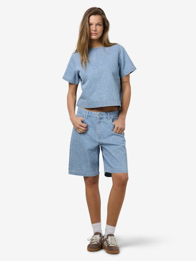 NMJANNEL 2/4 REGULAR SHIRT F088LB Farkkupaita