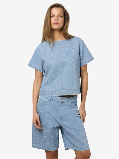 NMJANNEL 2/4 REGULAR SHIRT F088LB Farkkupaita
