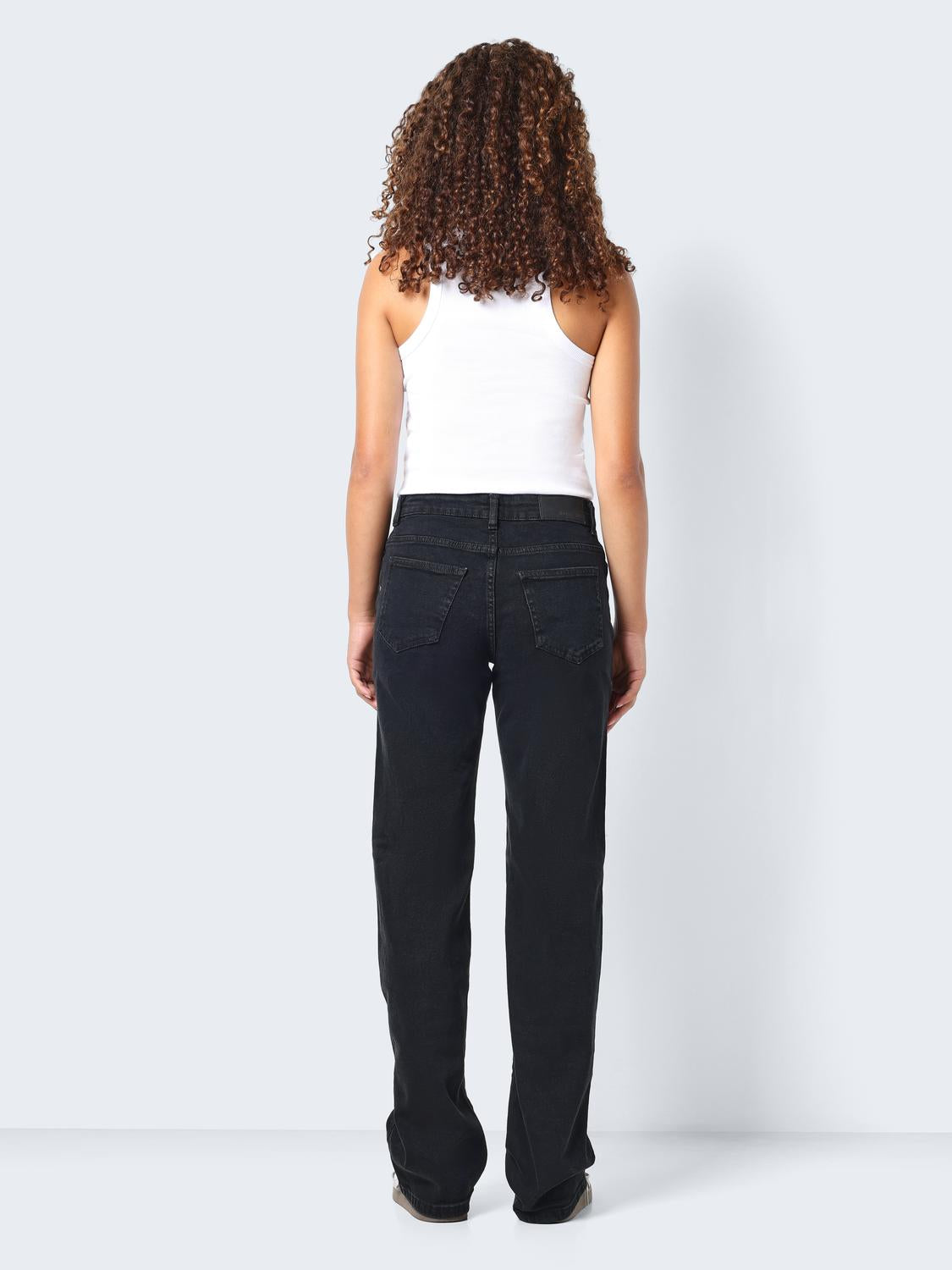 NMYOLANDA NW WIDE JEANS BLACK Farkut
