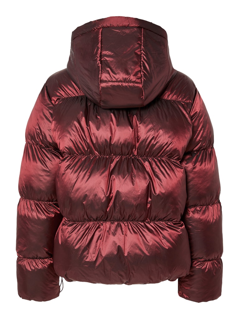 PCMILLA SHINY PUFFER JACKET W. HOOD Toppatakki