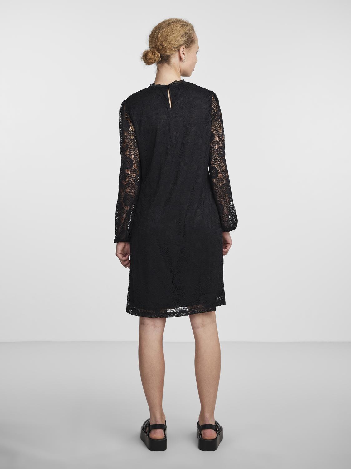 PCOLLINE LS LACE DRESS NOOS Mekko