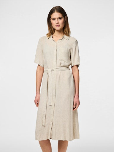 PCPIA2/4 MIDI SHIRT DRESSWVN NOOS Paitamekko