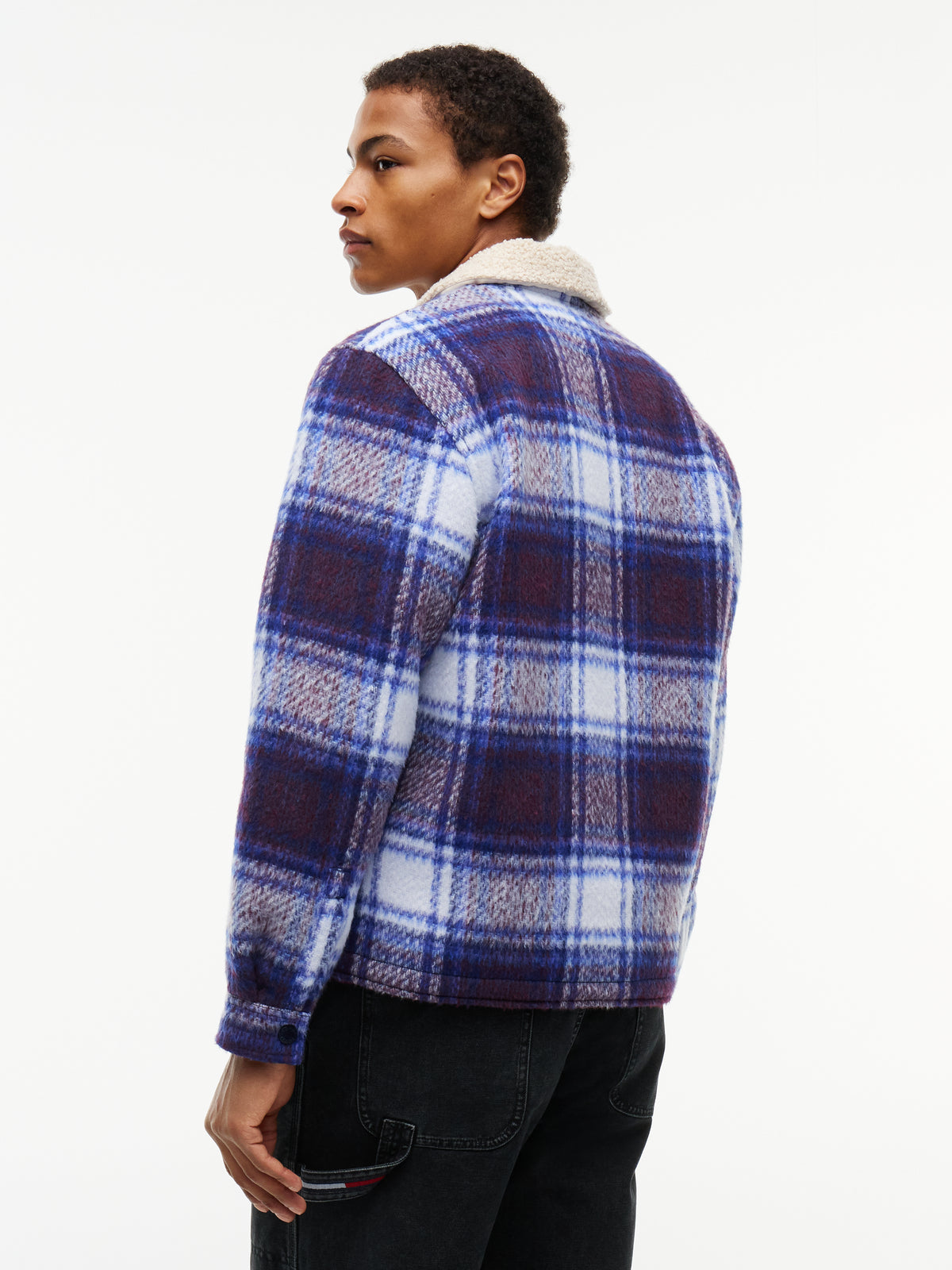 TJM TEDDY COLLAR BRUSHED SHACKET Takki