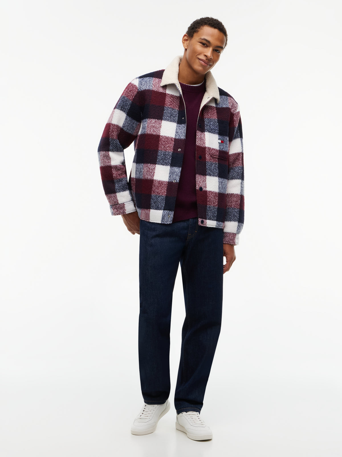 TJM TEDDY COLLAR BRUSHED SHACKET Takki