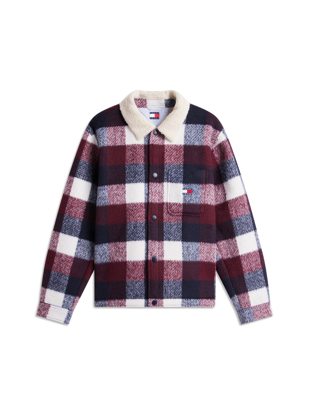 TJM TEDDY COLLAR BRUSHED SHACKET Takki