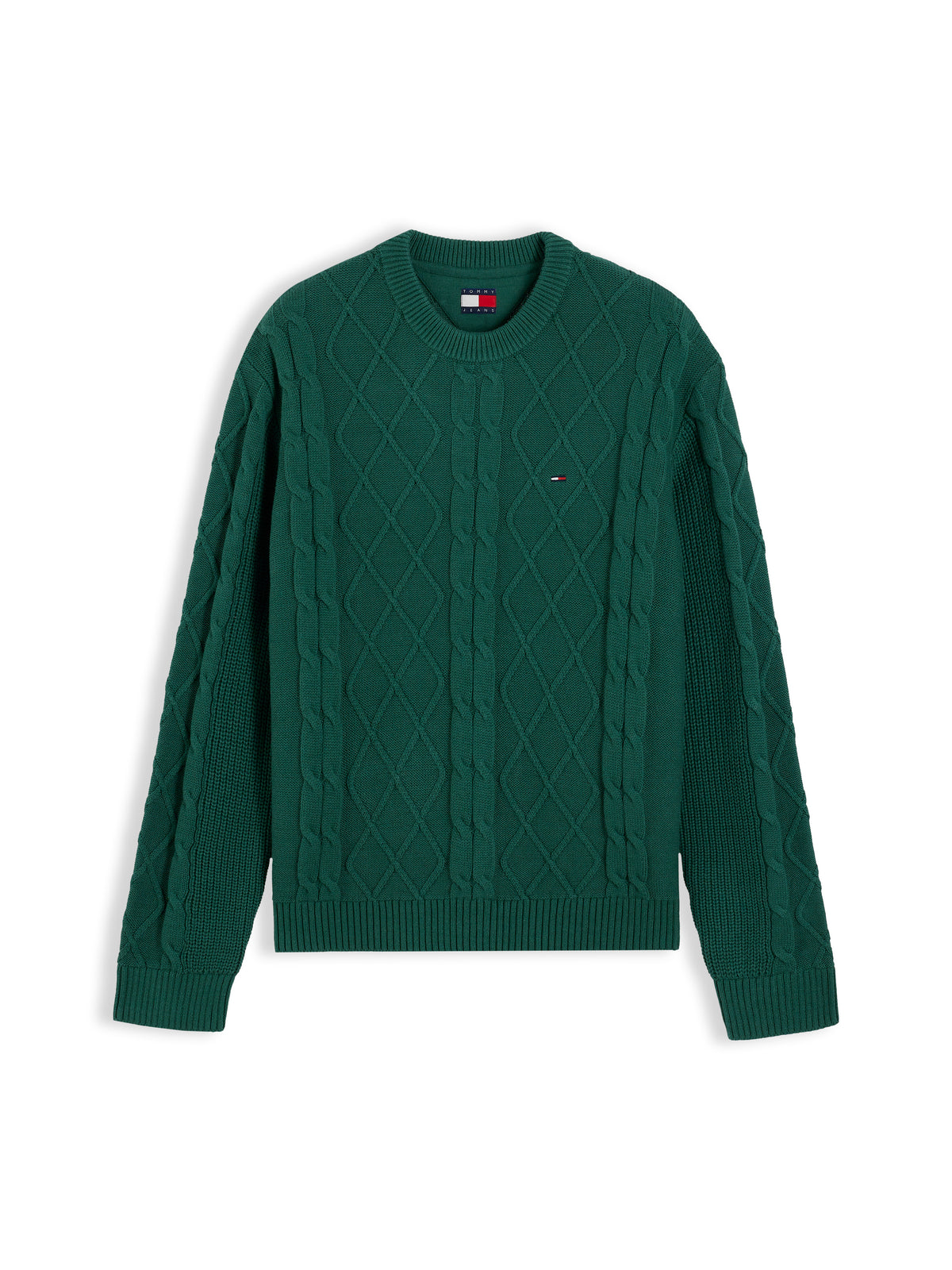 TJM REG CABLE KNIT SWEATER Neule