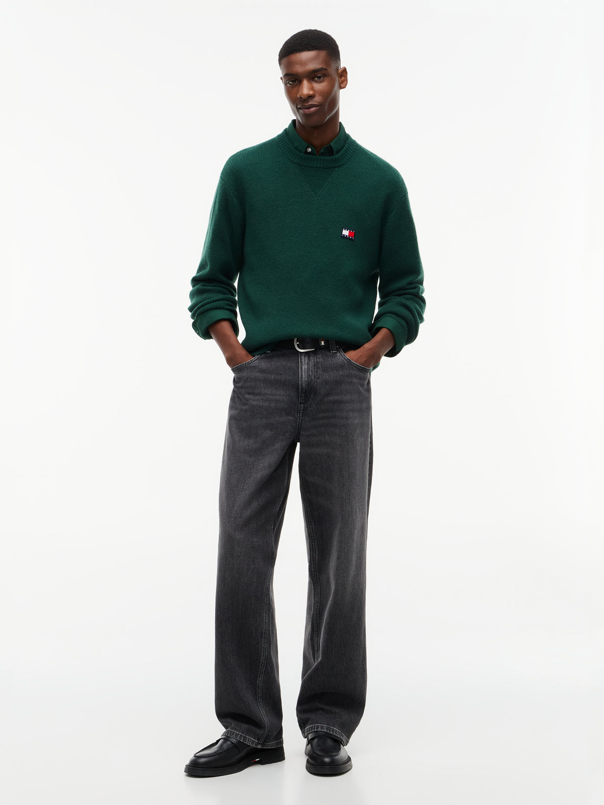 TJM REG WOOL MIX SWEATER Neule