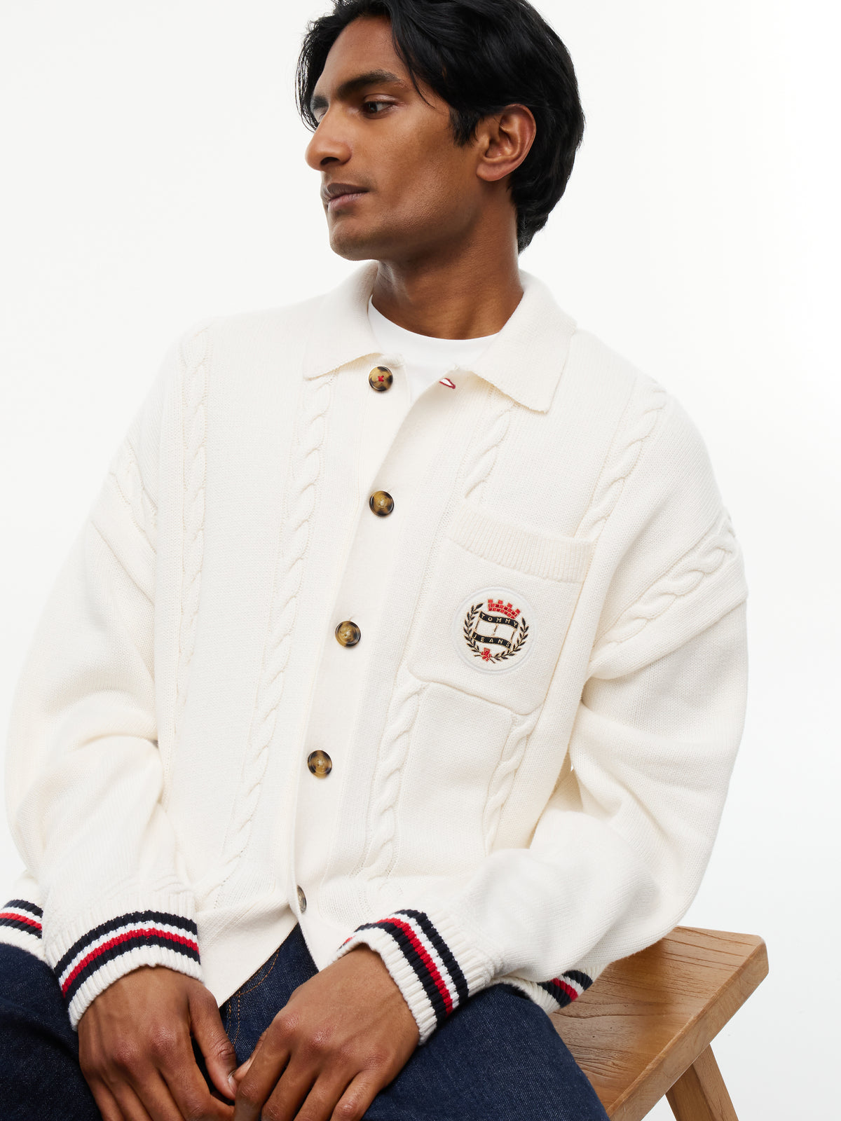 TJM RLX CABLE KNITTED CARDIGAN Neuletakki