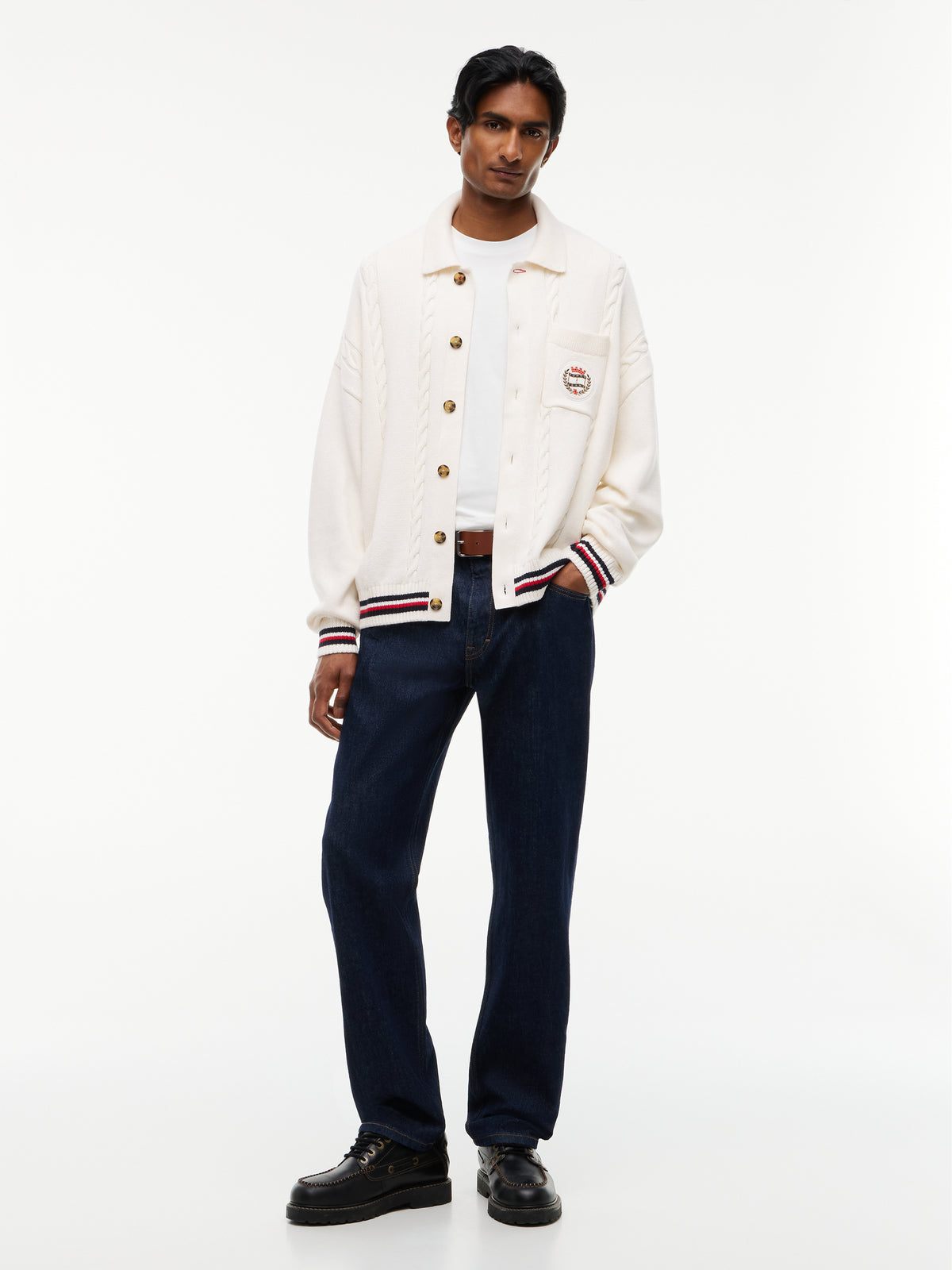 TJM RLX CABLE KNITTED CARDIGAN Neuletakki