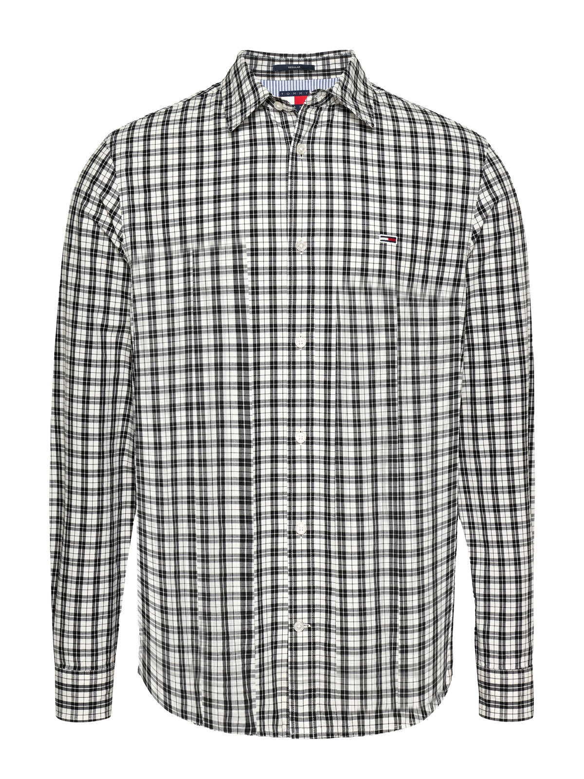 TJM REG POPLIN CHECK LS SHIRT Kauluspaita