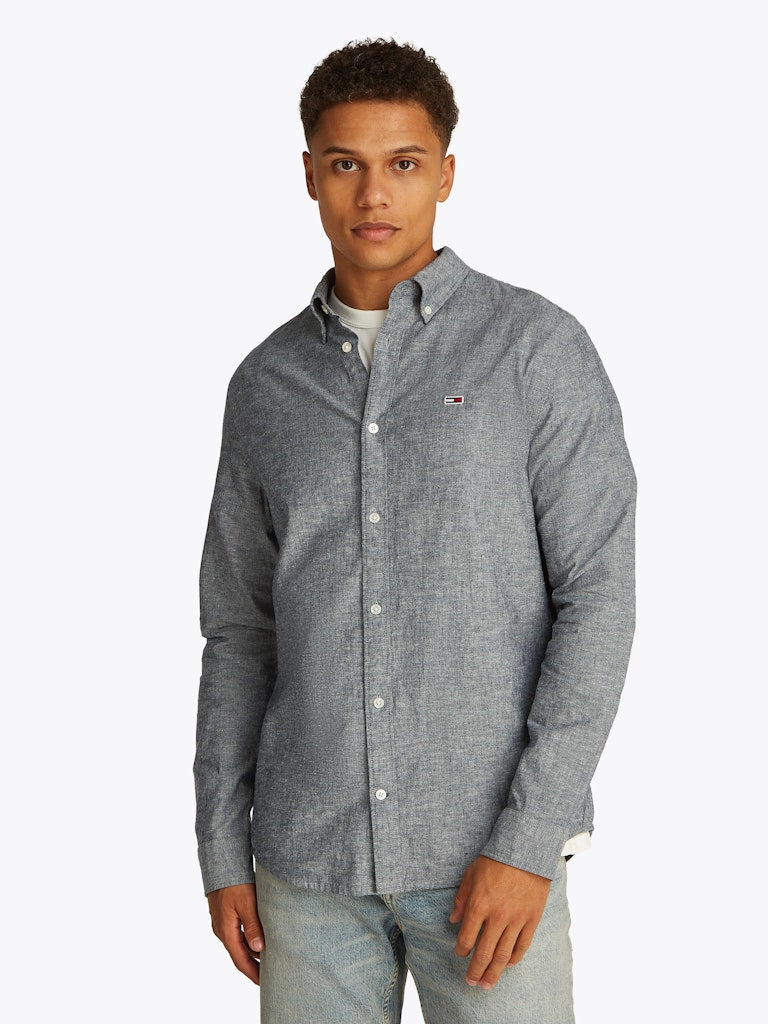 TJM REG LINEN BLEND Kauluspaita