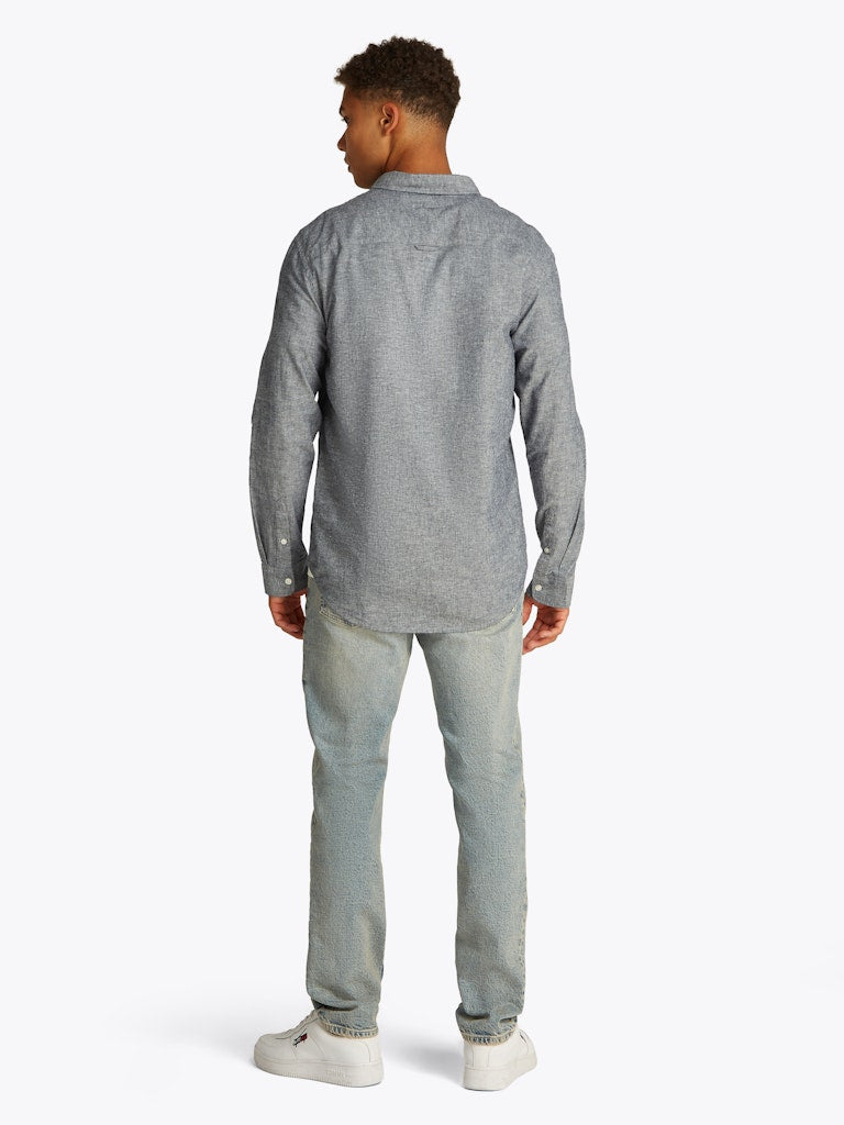 TJM REG LINEN BLEND Kauluspaita