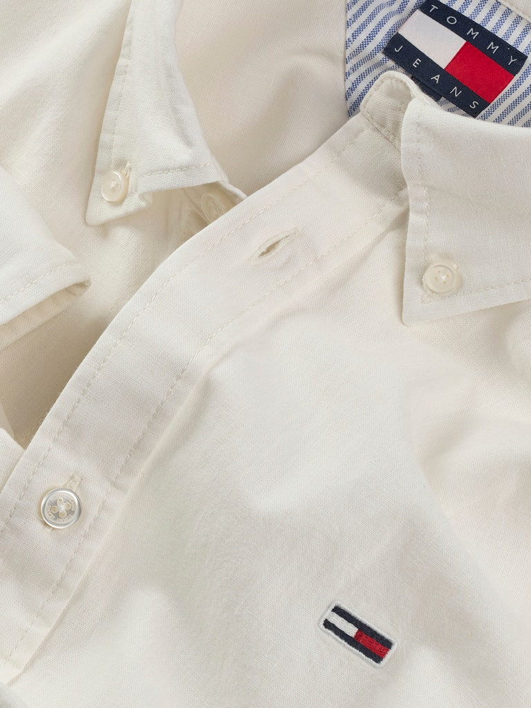 TJM REG LINEN BLEND Kauluspaita