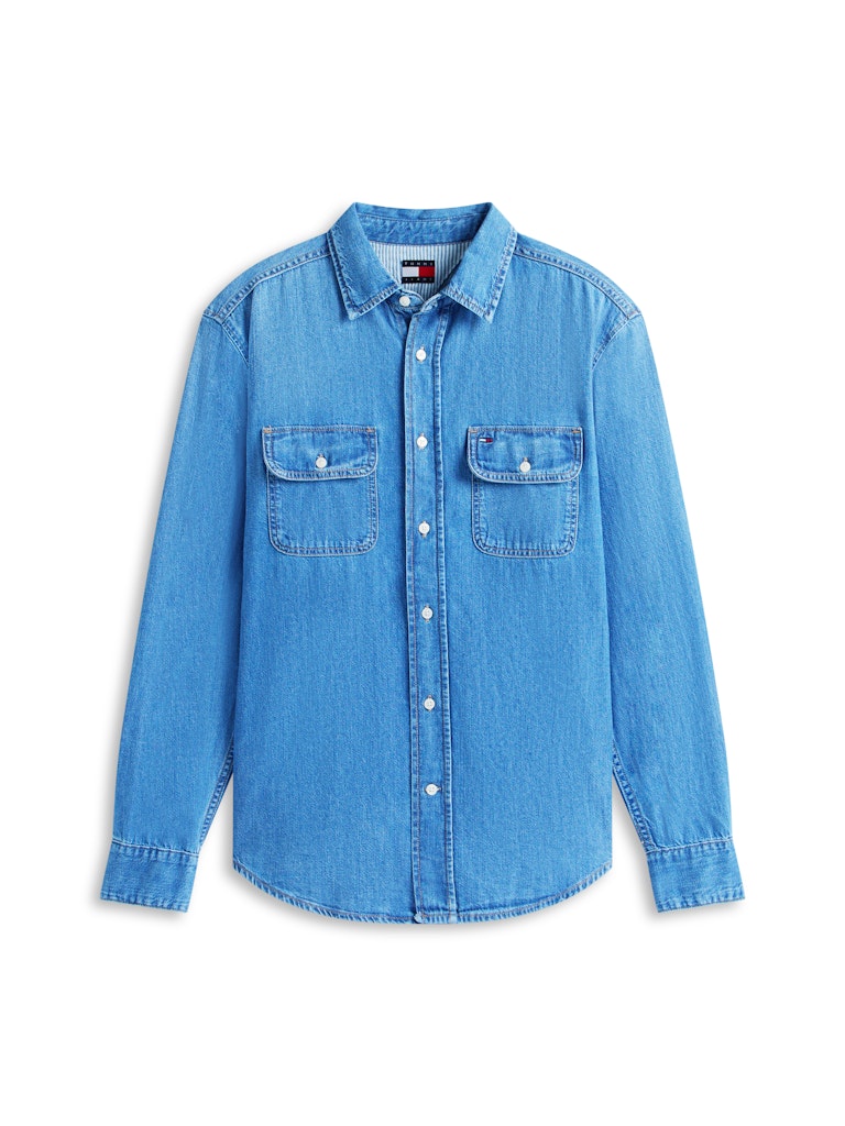 TJM RELAXED DENIM SHIRT EXT BJ8037 Farkkupaita
