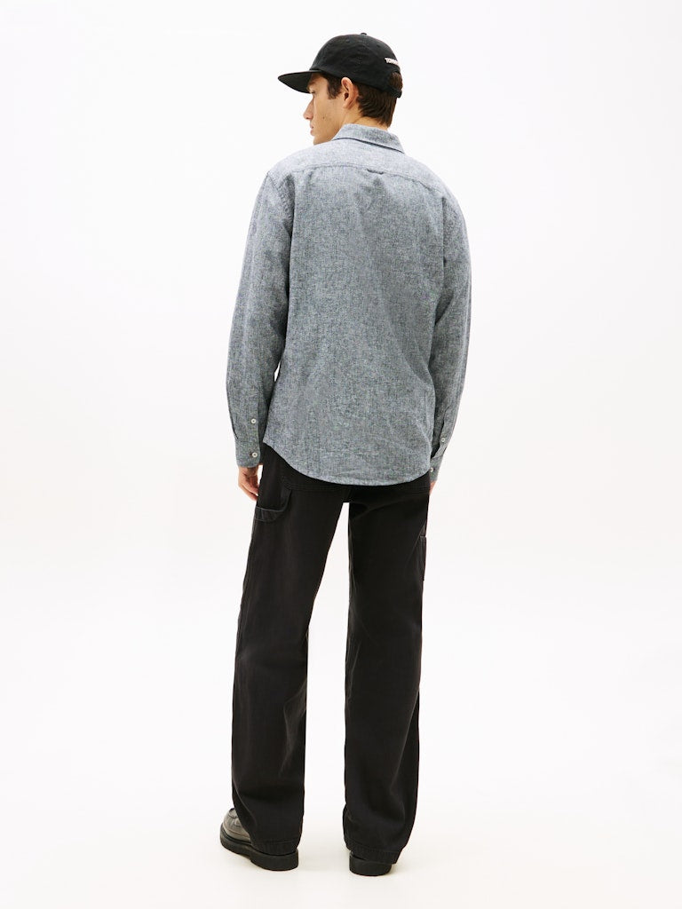 TJM REG LINEN BLEND SHIRT EXT Kauluspaita
