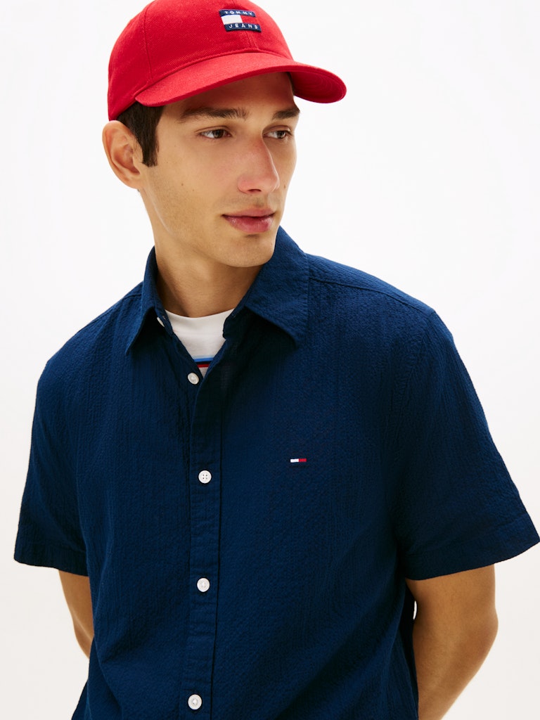 TJM REG SEERSUCKER SHIRT EXT Kauluspaita
