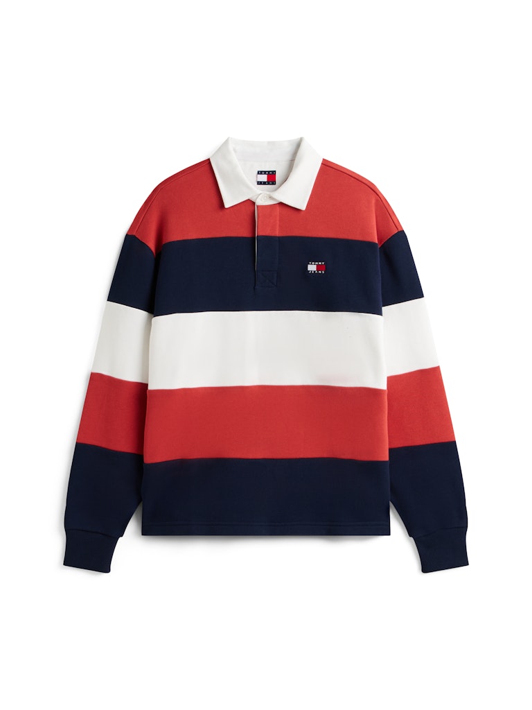 TJM RLX BADGE STRIPE RUGBY Paita