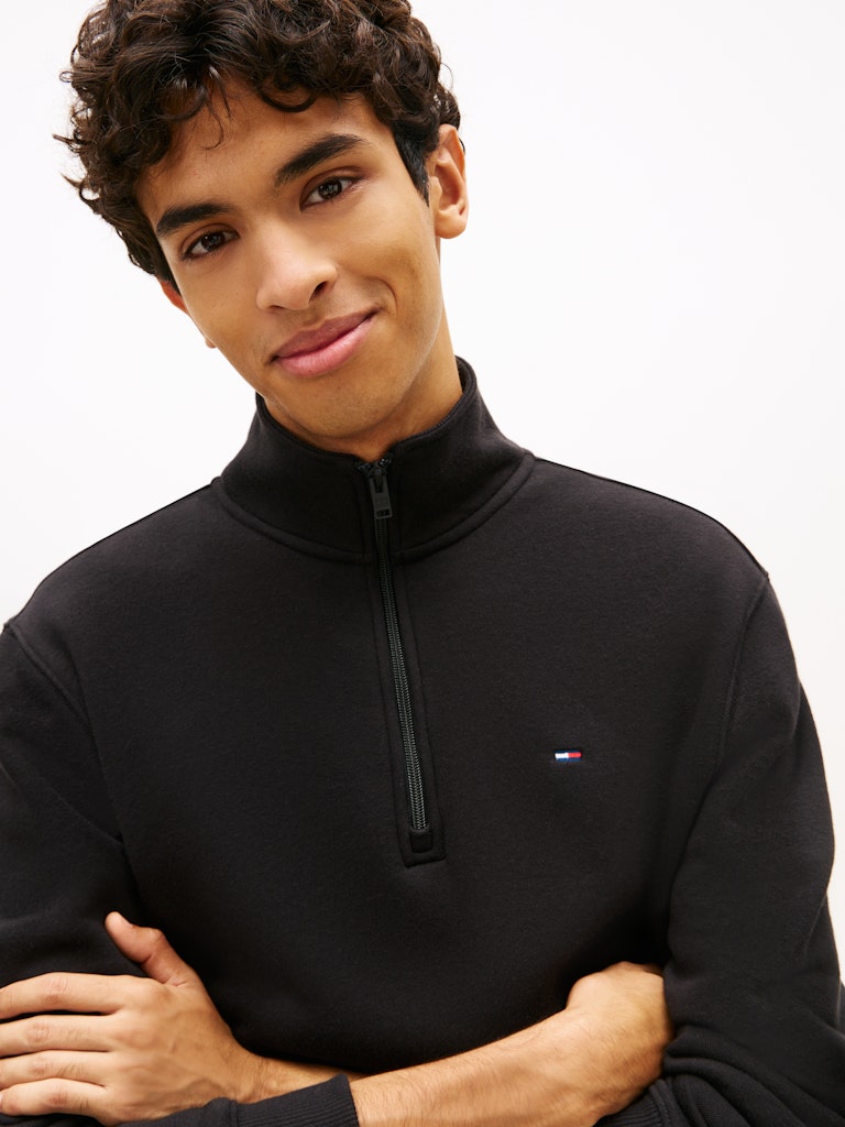 TJM REG FLEECE 1/4ZIP MOCK NECK Collegepaita