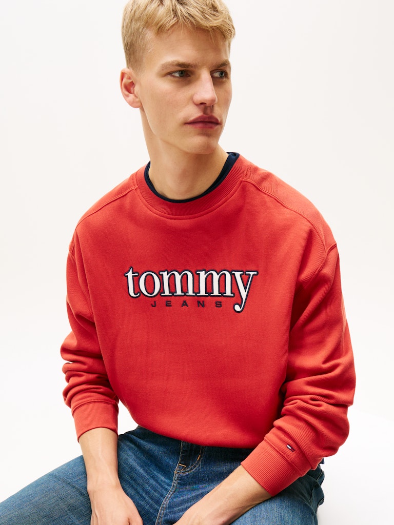 TJM 90S TEXTURE GRAPHIC CREW Collegepaita