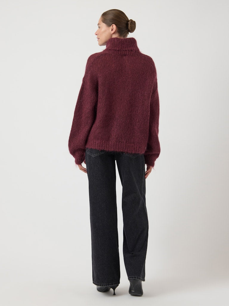 YASLAMBI LS KNIT ROLLNECK PULLOVER S. Neule