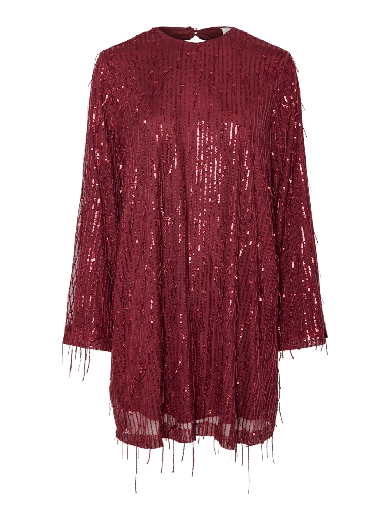 YASLANTRA LS SEQUIN FRINGE DRESS Mekko