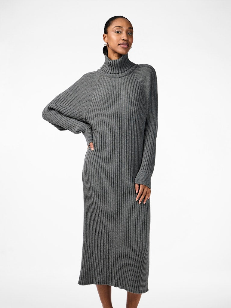 YASMAVI KNIT MIDI ROLLNECK DRESS NOOS Neulemekko