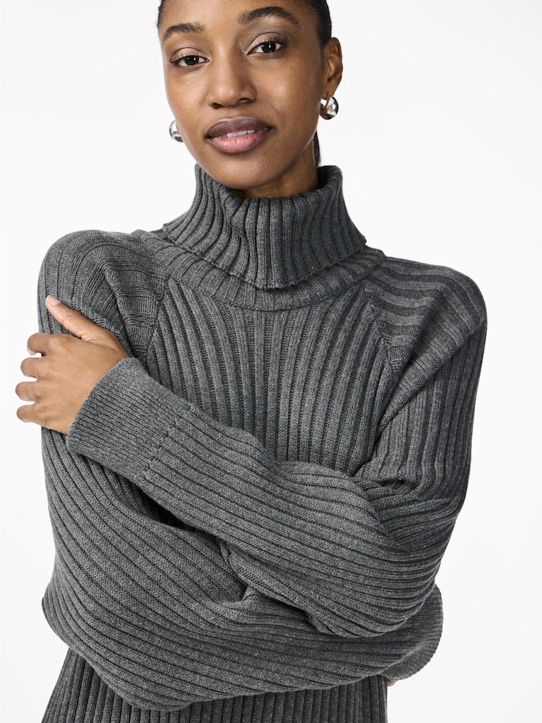 YASMAVI KNIT MIDI ROLLNECK DRESS NOOS Neulemekko