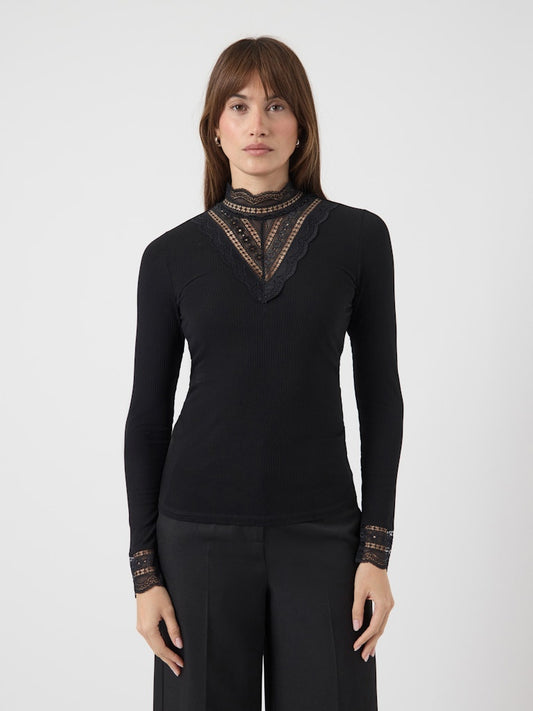 YASELLINA LS HIGH NECK TOP NOOS Poolopaita