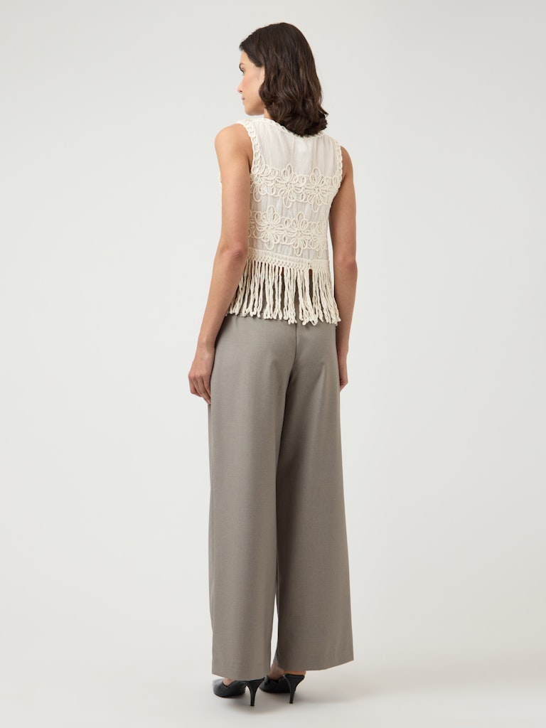 YASBERA SL CROCHET TOP S. - FEST Hapsutoppi